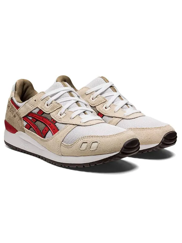 Кроссовки гель лайт 3 ог Asics — изображение 3 из 4, серый/бежевый/красный