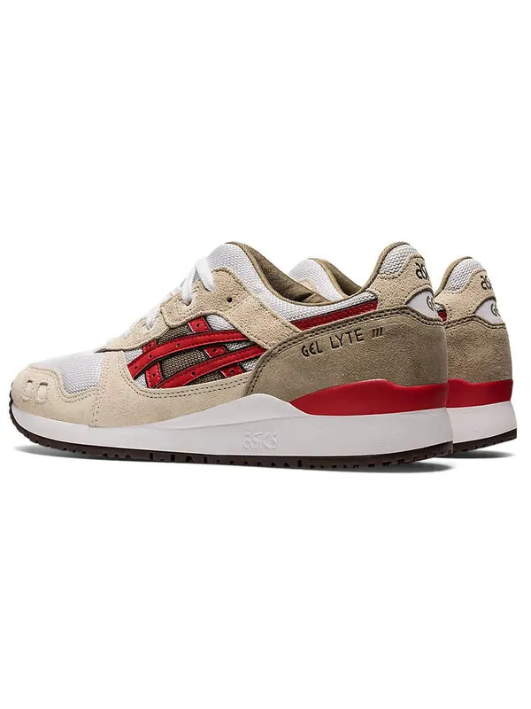 Кроссовки гель лайт 3 ог Asics — изображение 4 из 4, серый/бежевый/красный