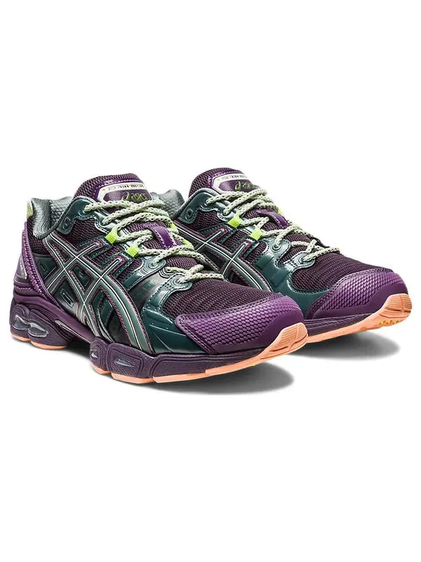 Кроссовки brain dead x gel nimbus 9 Asics — изображение 3 из 4, фиолетовый/зеленый