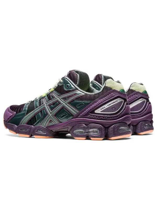 Кроссовки brain dead x gel nimbus 9 Asics — изображение 4 из 4, фиолетовый/зеленый