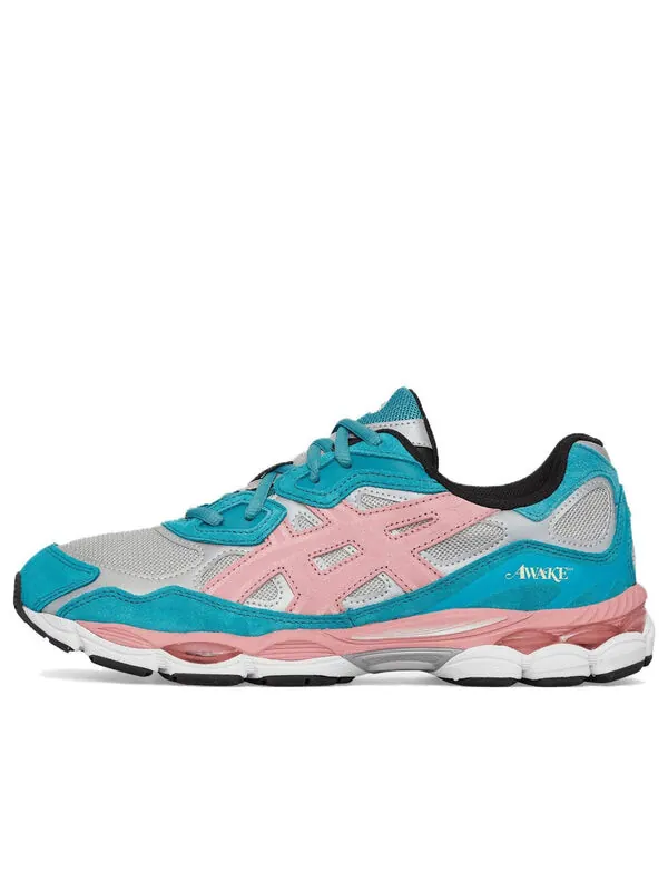 Кроссовки гель nyc x awake ny Asics — изображение 1 из 4, синий/серый/розовый