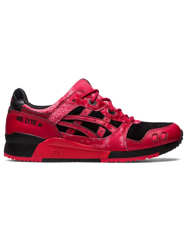 Кроссовки гель лайт iii og Asics — изображение 2 из 4, черный/красный