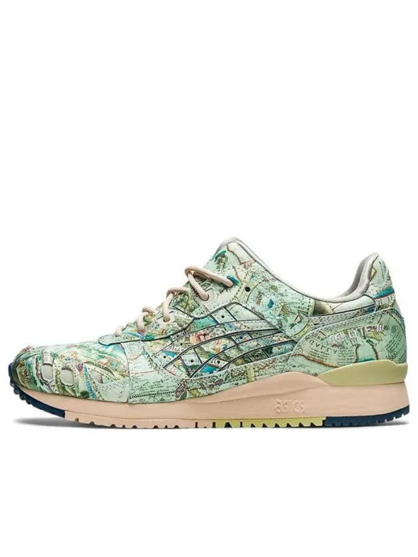 Кроссовки x atmos gel-lyte 3 og 'aged map' Asics — изображение 1 из 4, зеленый/синий