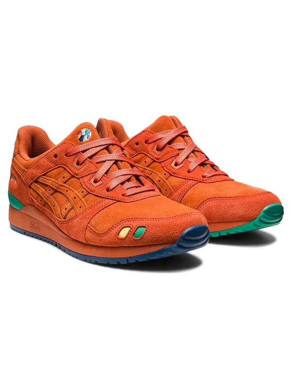 Кроссовки x ballaholic gel lyte iii og спортивная обувь Asics — изображение 3 из 4, оранжевый/зеленый/синий