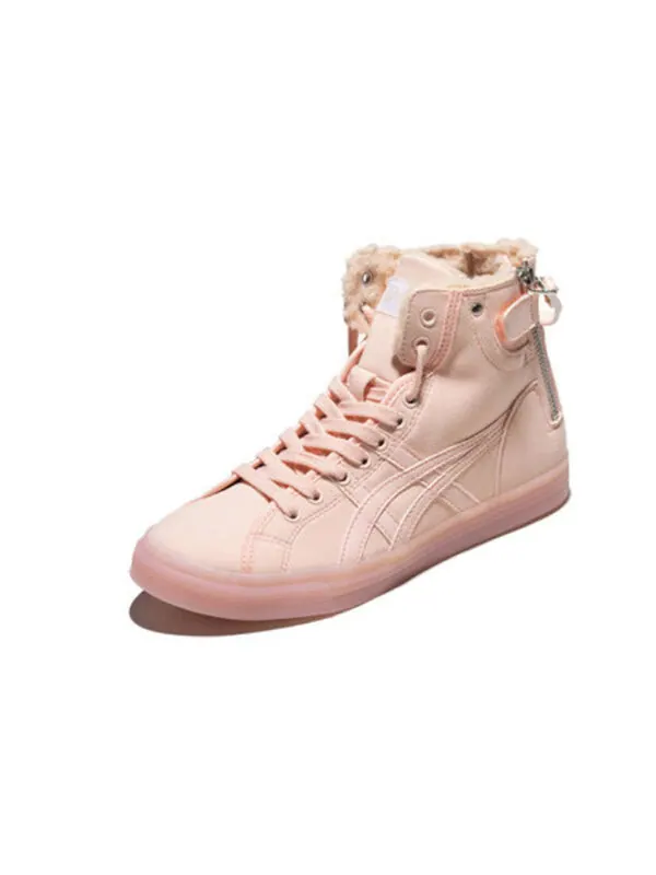 Кроссовки dc retro high top plus velvet casual trendy shoes Asics — изображение 2 из 4, розовый