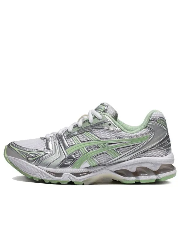 Кроссовки гель каяно 14 Asics — изображение 1 из 4, серебристый/зеленый