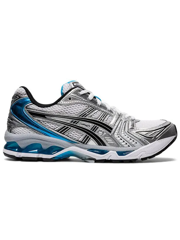Кроссовки гель каяно 14 Asics — изображение 2 из 4, белый/серебристый/синий