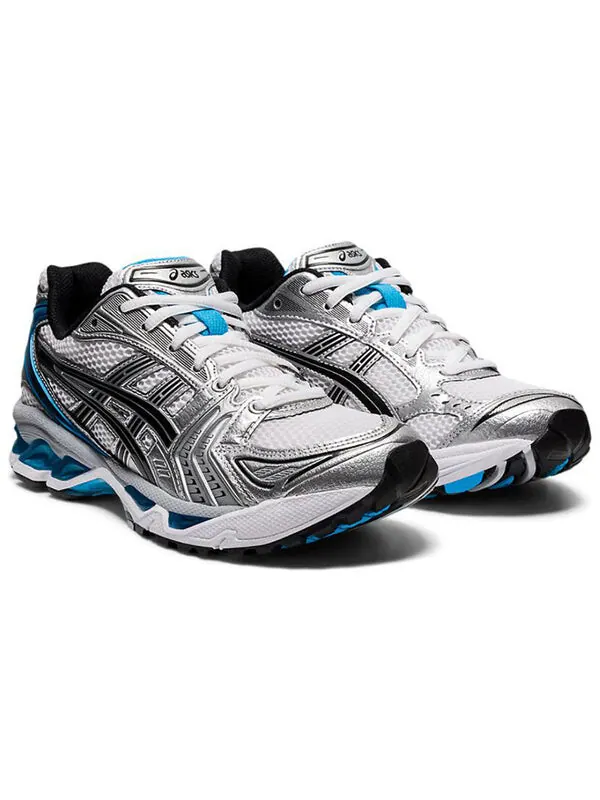 Кроссовки гель каяно 14 Asics — изображение 3 из 4, белый/серебристый/синий