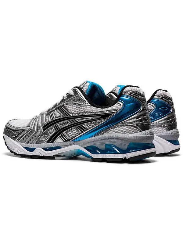 Кроссовки гель каяно 14 Asics — изображение 4 из 4, белый/серебристый/синий