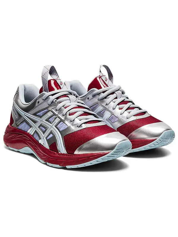 Кроссовки fn2 s gel contend 5 Asics — изображение 3 из 4, серебристый/красный