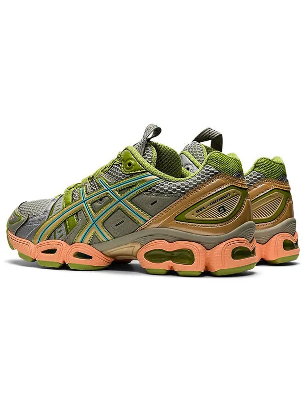 Кроссовки ub3 s gel nimbus 9 Asics — изображение 4 из 4, серебристый/зеленый