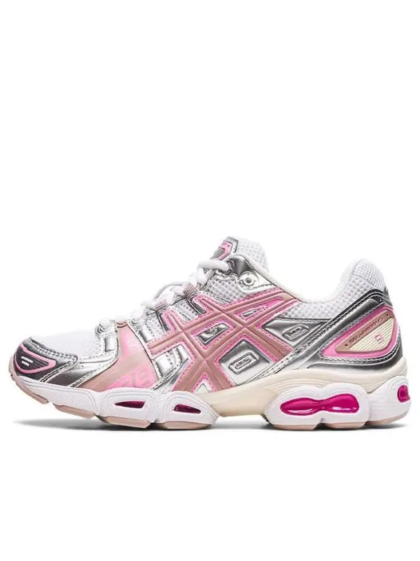 Кроссовки гель нимбус 9 Asics — изображение 1 из 4, белый/серебристый