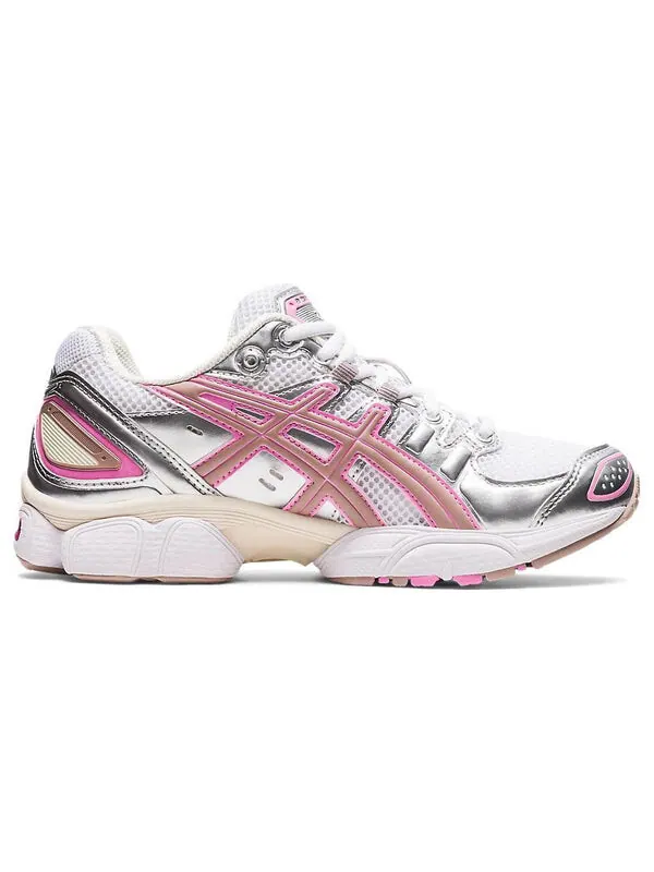 Кроссовки гель нимбус 9 Asics — изображение 2 из 4, белый/серебристый
