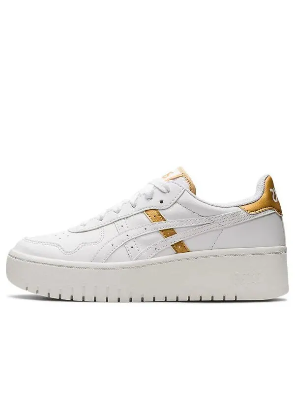 Кроссовки японская платформа s Asics — изображение 1 из 4, белый/желтый