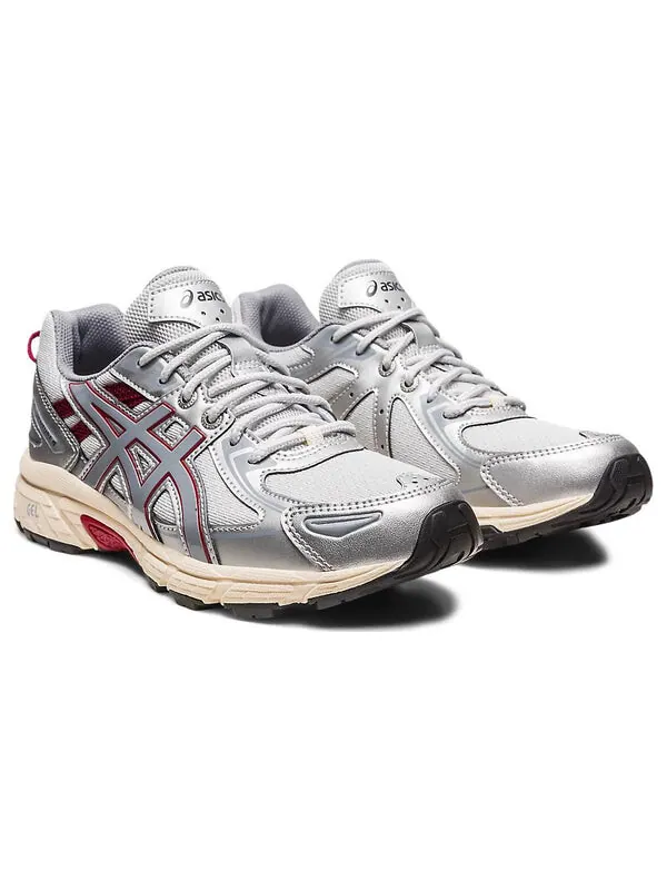 Кроссовки гель венчур 6 Asics — изображение 3 из 4, серо-серебристый