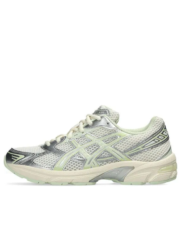 Кроссовки гель 1130 серебристый упаковка Asics — изображение 1 из 4, серебристый/зеленый