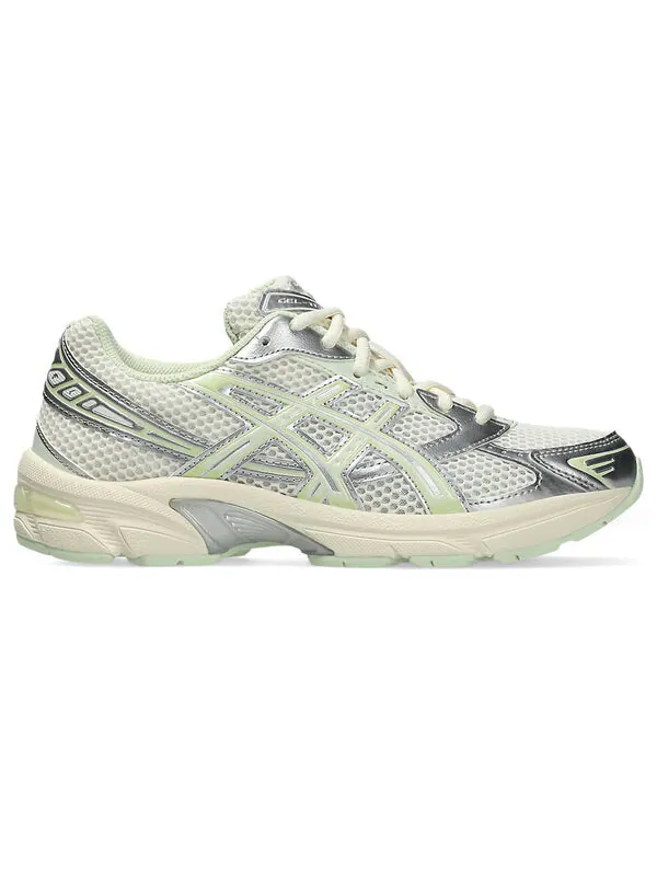 Кроссовки гель 1130 серебристый упаковка Asics — изображение 2 из 4, серебристый/зеленый