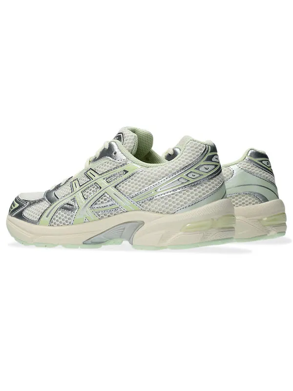 Кроссовки гель 1130 серебристый упаковка Asics — изображение 4 из 4, серебристый/зеленый