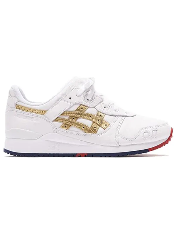 Кроссовки x kith gel lyte 3 og Asics — изображение 2 из 4, белый/золотистый