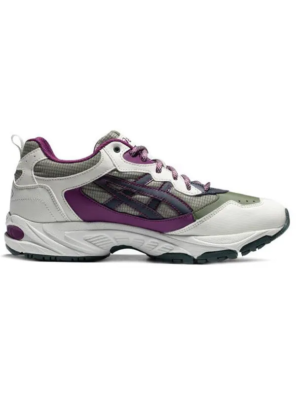 Кроссовки гель 100 тр Asics — изображение 2 из 4, белый/зеленый/фиолетовый