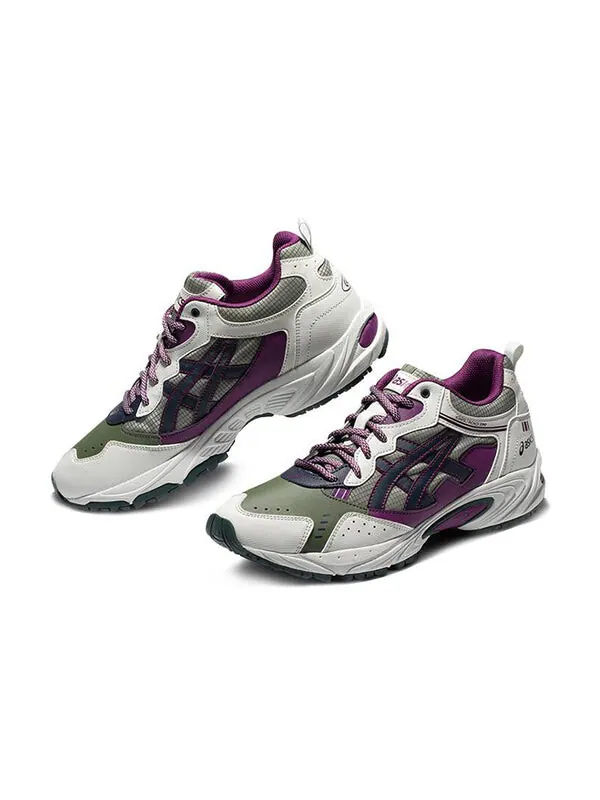 Кроссовки гель 100 тр Asics — изображение 3 из 4, белый/зеленый/фиолетовый