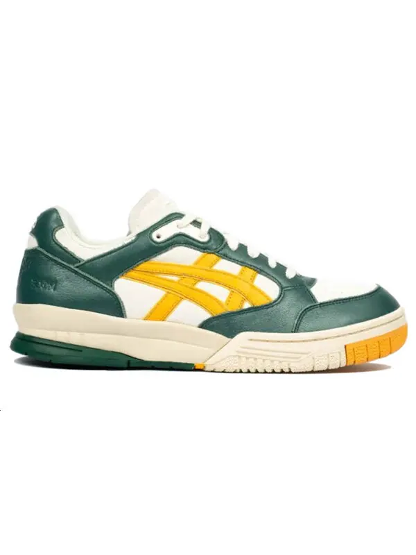 Кроссовки myge x десятилетия гелевые Spotlyte Mad Asics — изображение 2 из 4, кремовый/зеленый