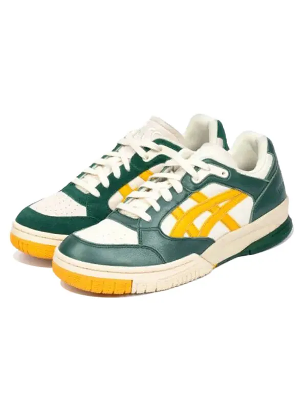 Кроссовки myge x десятилетия гелевые Spotlyte Mad Asics — изображение 3 из 4, кремовый/зеленый