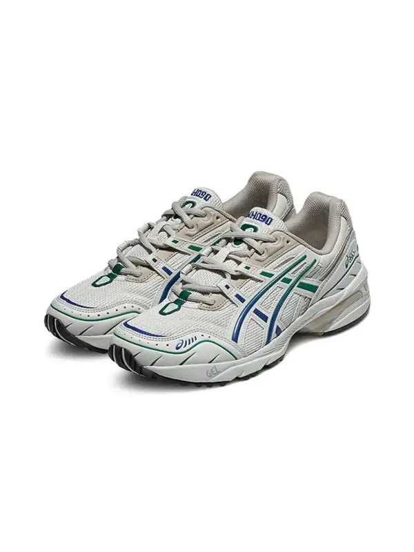Кроссовки гель 1090 Asics — изображение 2 из 4, кремовый/синий/зеленый