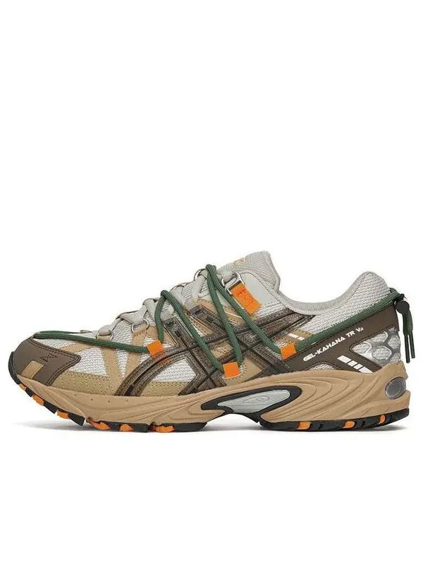 Кроссовки гелевые кахана тр v2 Asics — изображение 1 из 4, белый//зеленый