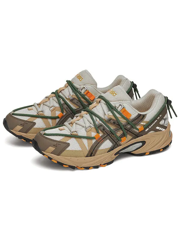 Кроссовки гелевые кахана тр v2 Asics — изображение 3 из 4, белый//зеленый