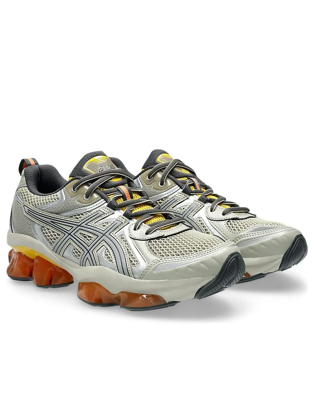 Кроссовки ASICS Gel-Quantum Kinetic 'Grey Orange' — изображение 2 из 7, серебряный