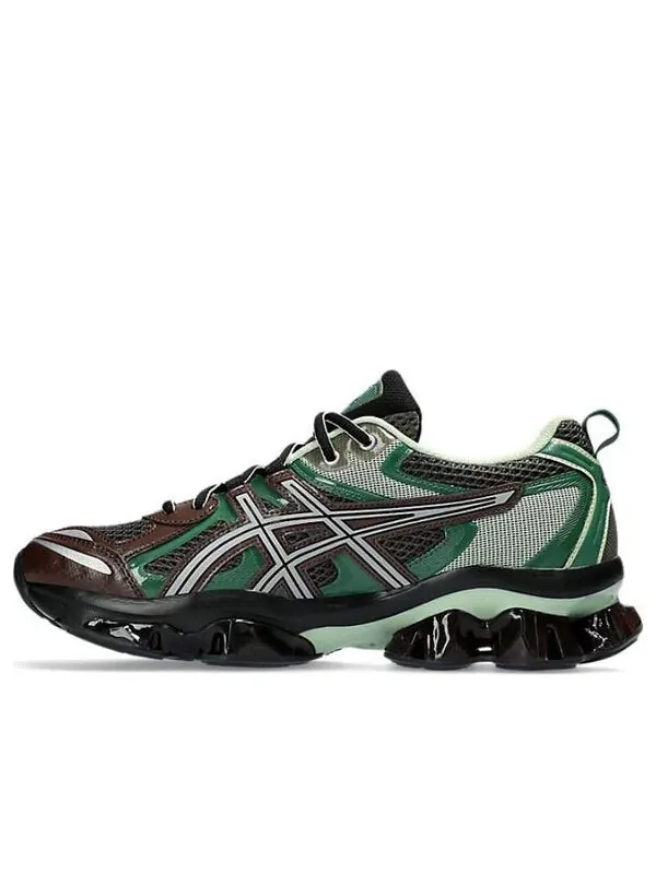 Кроссовки gel quantum kinetic 'dark sepia shamrock' Asics — изображение 1 из 4, темный/зеленый