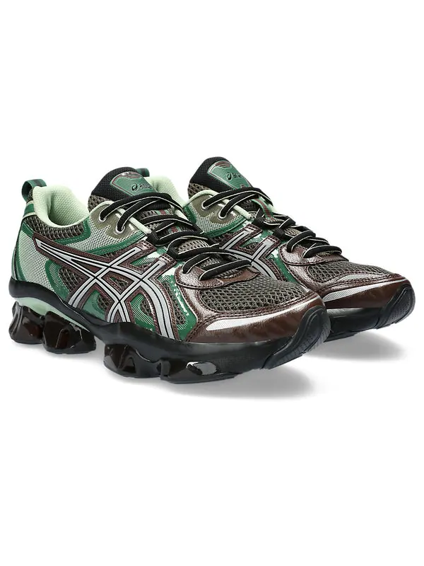 Кроссовки gel quantum kinetic 'dark sepia shamrock' Asics — изображение 3 из 4, темный/зеленый