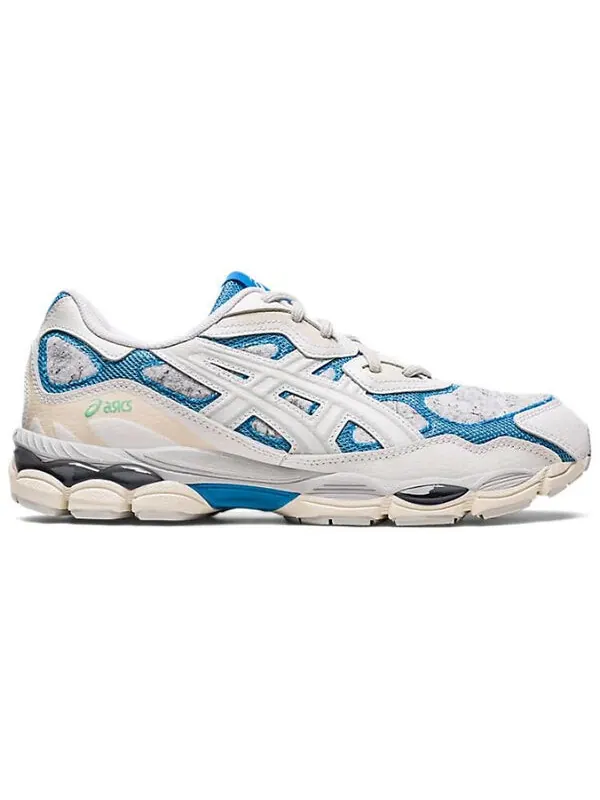 Кроссовки гелевые nyc shigen 2.0 Asics — изображение 2 из 4, белый/синий