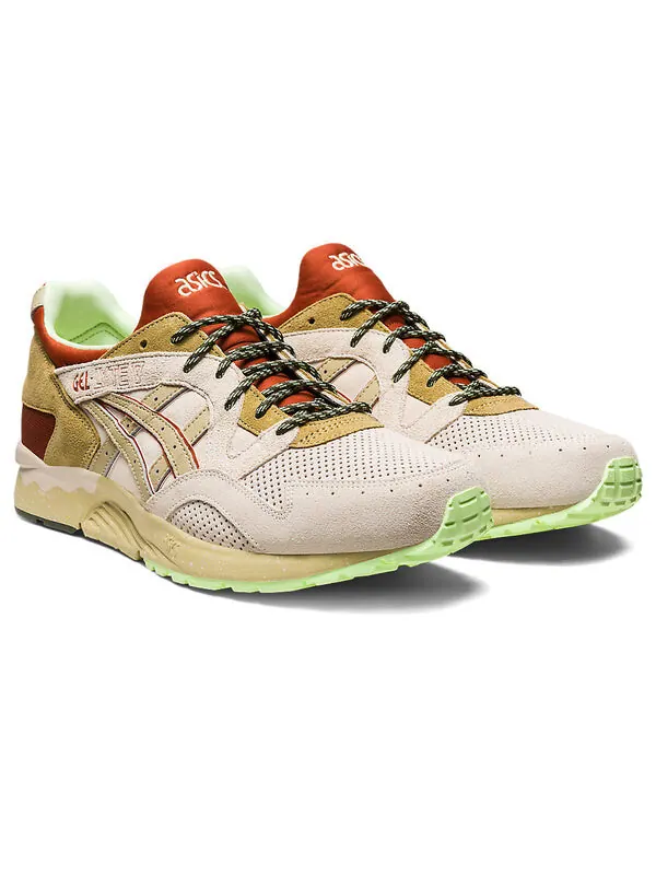 Кроссовки гель лайт v Asics — изображение 2 из 4, кремовый песочный/желтый