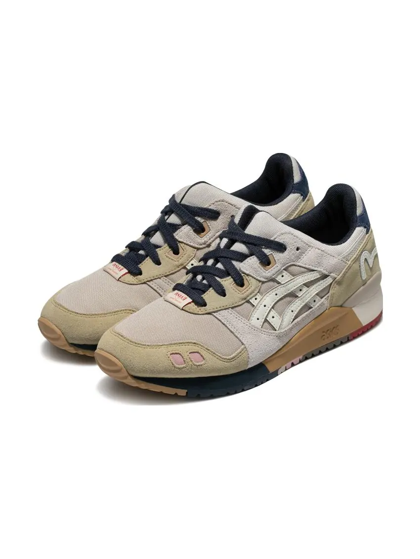 Кроссовки ASICS x EVISU Gel-Lyte 3 'Beige Navy' — изображение 2 из 5, бежевый