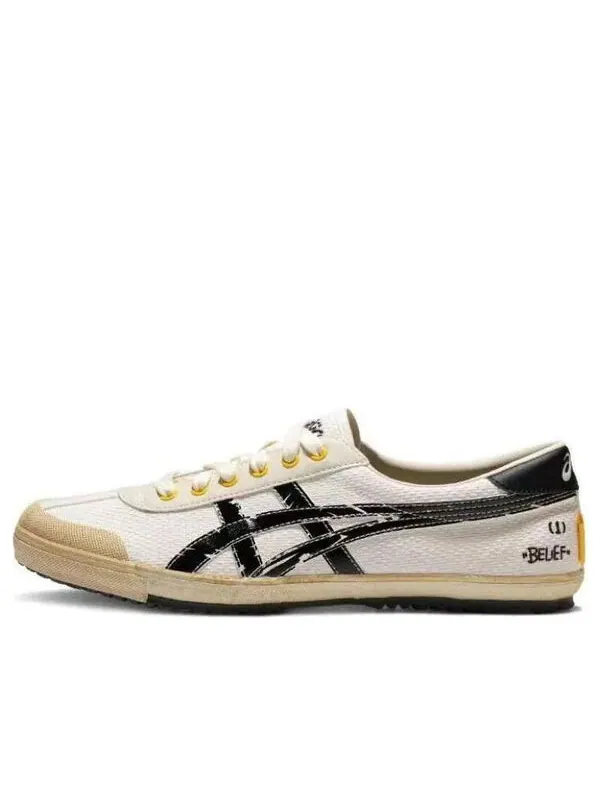 Кроссовки проблема улыбка Asics — изображение 1 из 4, кремовый/черный