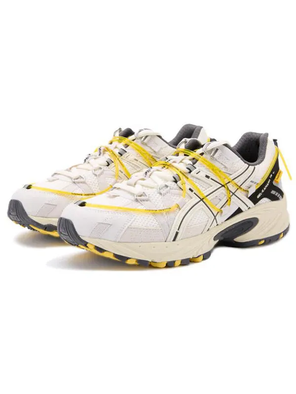 Кроссовки trouble smile gel-kahana tr v2 'white yellow' Asics — изображение 4 из 4, белый/черный/желтый