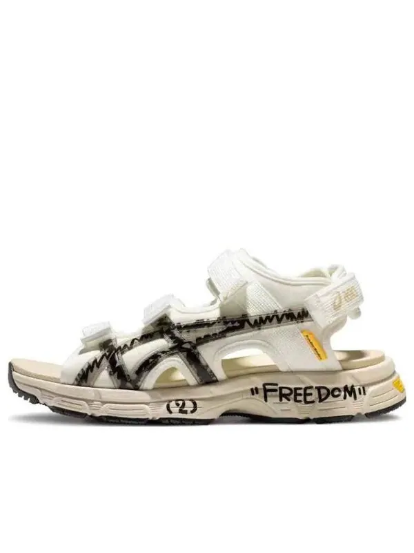 Сандалии x trouble smile кахана сандалии sd2 Asics — изображение 1 из 1, белый/черный/бежевый