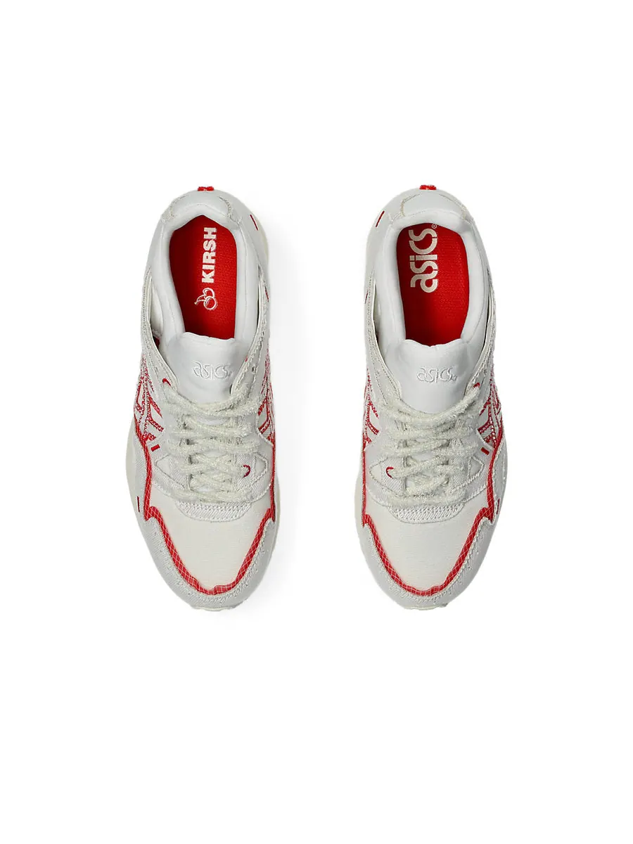 Кроссовки ASICS Gel-Lyte V x Kirch Incomplete 'Cream Fiery Red' — изображение 4 из 6, белый