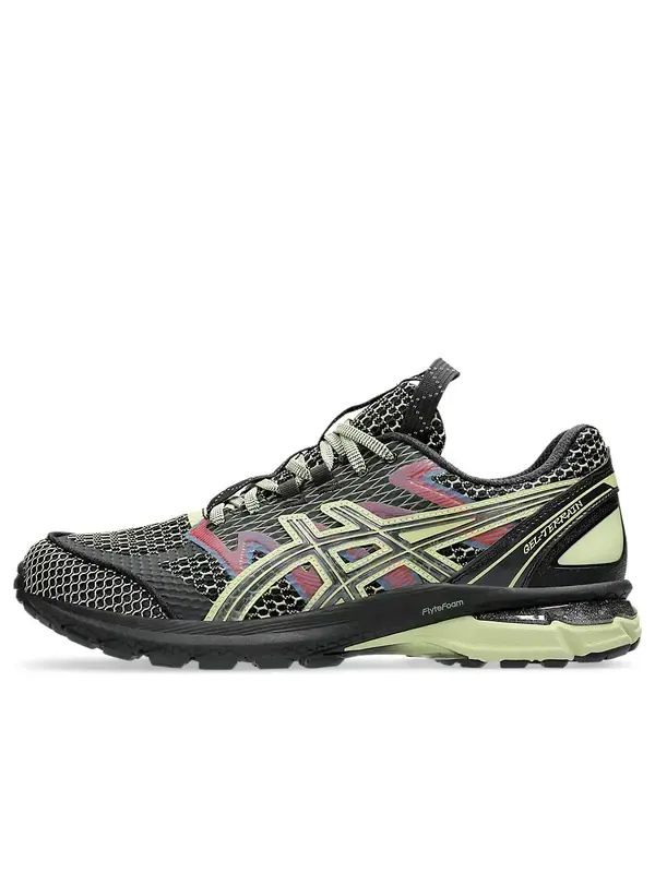 Кроссовки us4 s gel terrain Asics — изображение 1 из 4, черный/неоновый