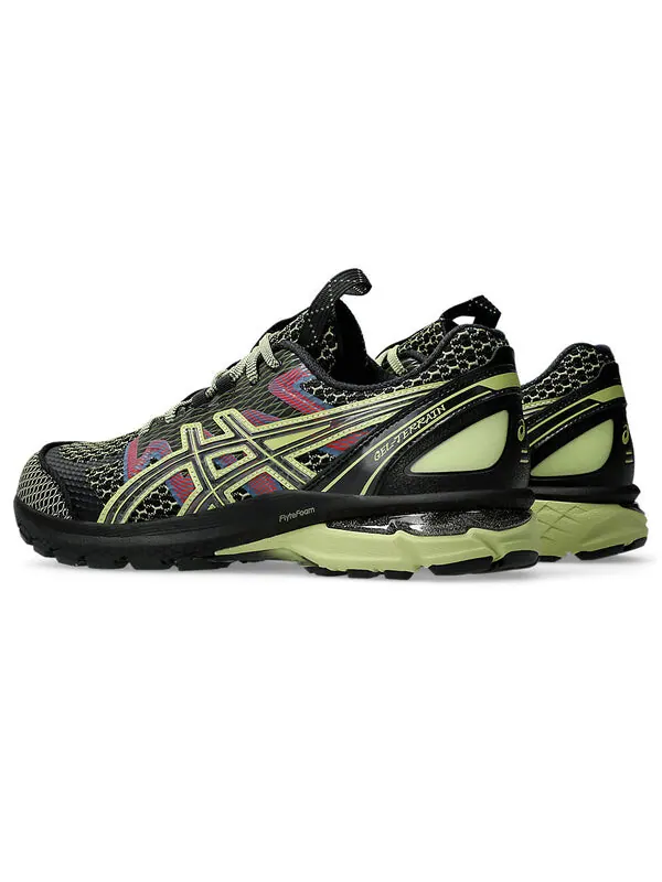 Кроссовки us4 s gel terrain Asics — изображение 3 из 4, черный/неоновый