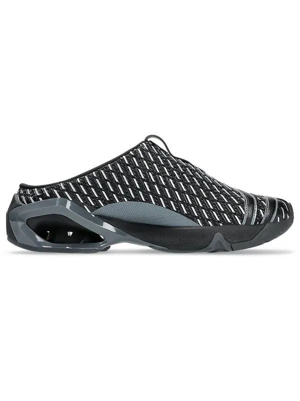 Тапочки x kiko kostadinov novalis gel-styrax mule 'black silver' Asics — изображение 2 из 4, черный/серебристый
