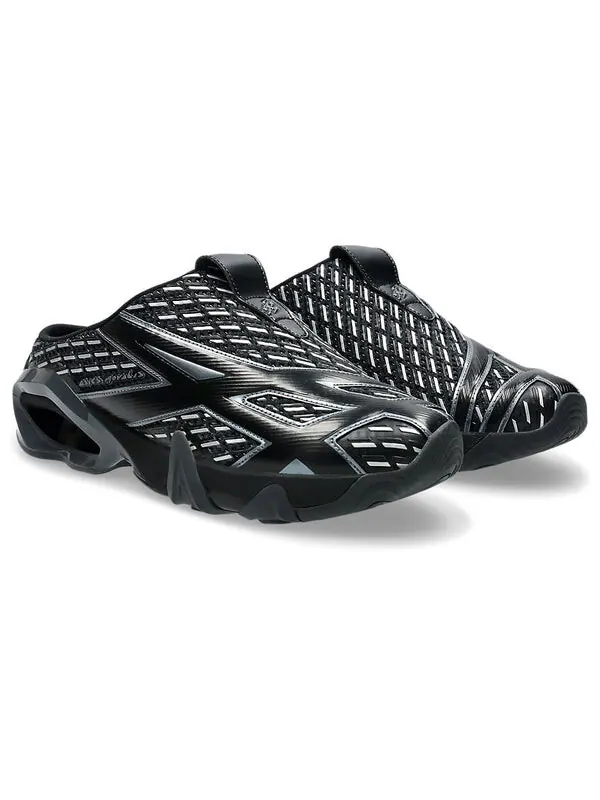 Тапочки x kiko kostadinov novalis gel-styrax mule 'black silver' Asics — изображение 3 из 4, черный/серебристый