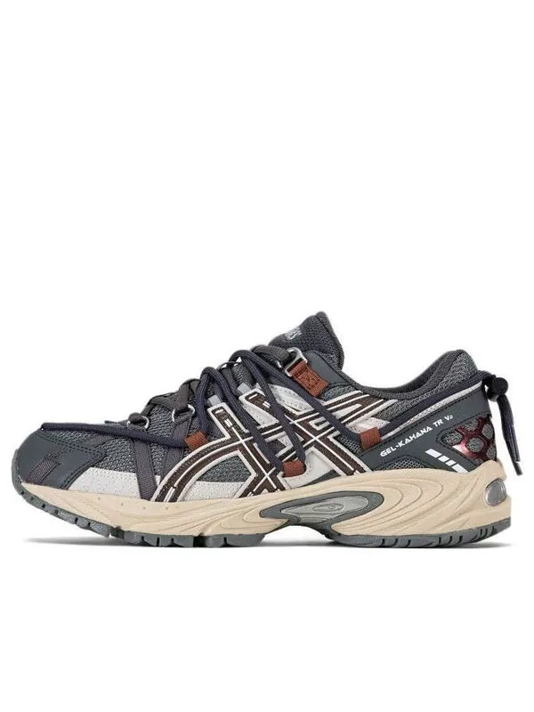 Кроссовки гелевые кахана тр v2 Asics — изображение 1 из 4, темный серый/белый