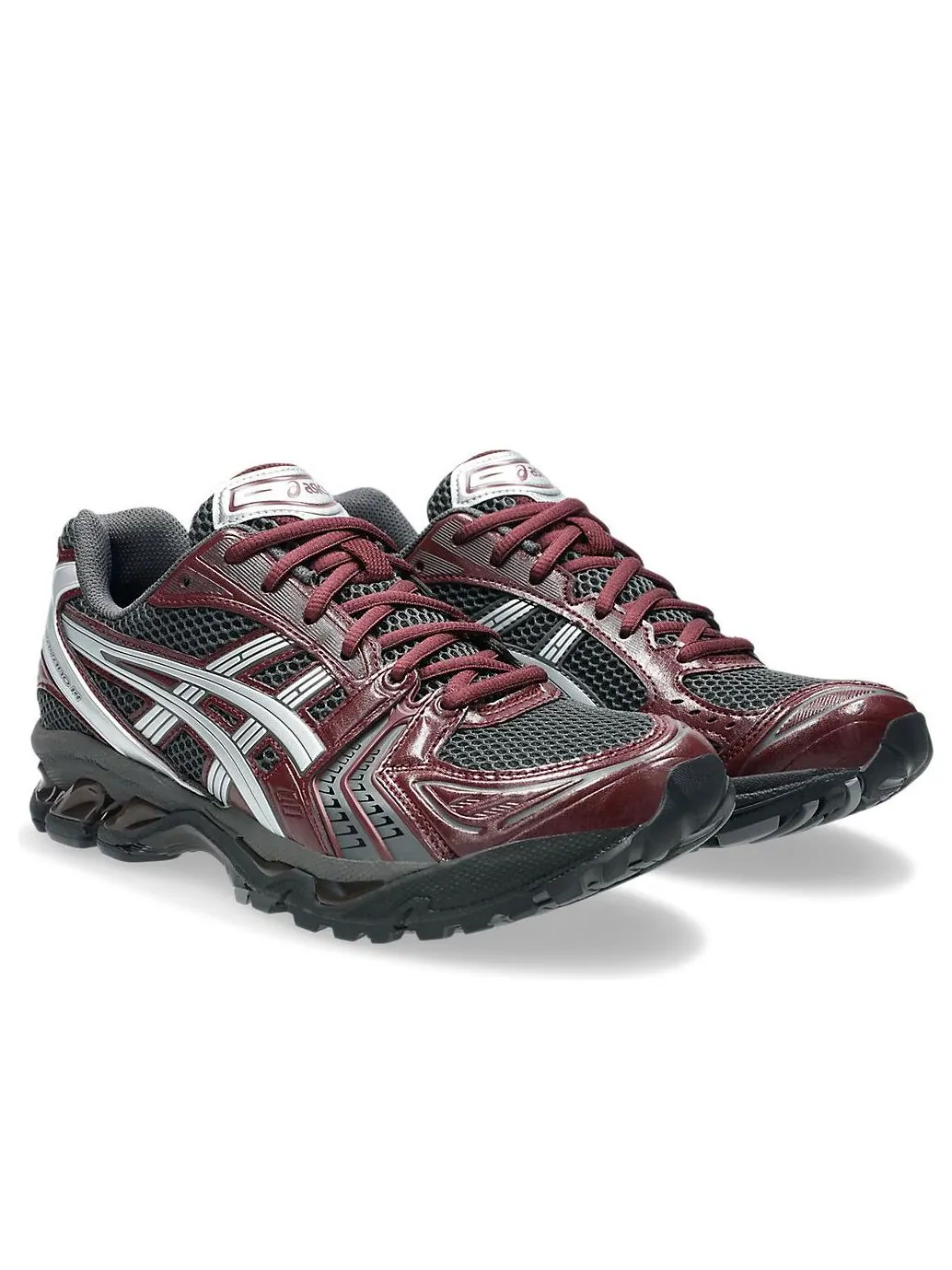 Кроссовки ASICS GEL-Kayano 14 'Obsidian Grey Pure Silver' — изображение 2 из 7, бордовый
