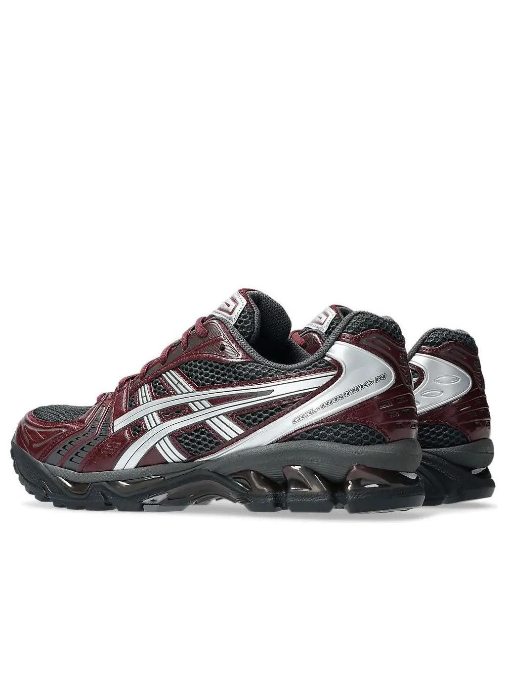 Кроссовки ASICS GEL-Kayano 14 'Obsidian Grey Pure Silver' — изображение 3 из 7, бордовый