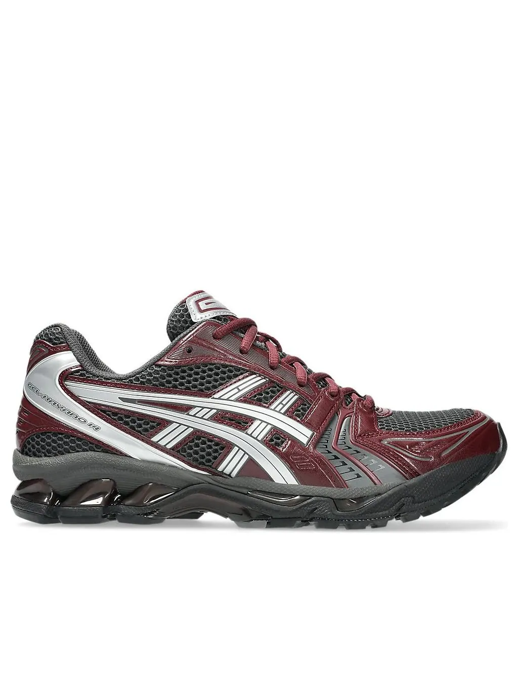Кроссовки ASICS GEL-Kayano 14 'Obsidian Grey Pure Silver' — изображение 7 из 7, бордовый