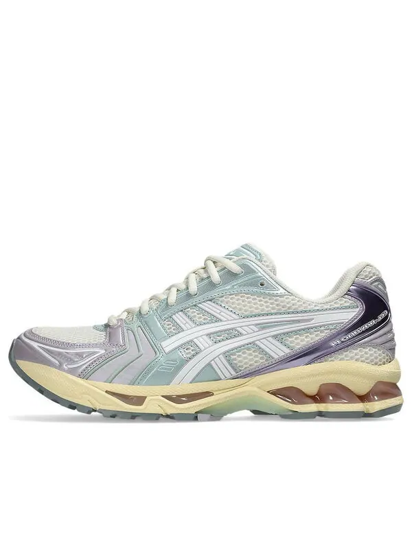 Кроссовки гель каяно 14 Asics — изображение 1 из 4, кремовый/фиолетовый