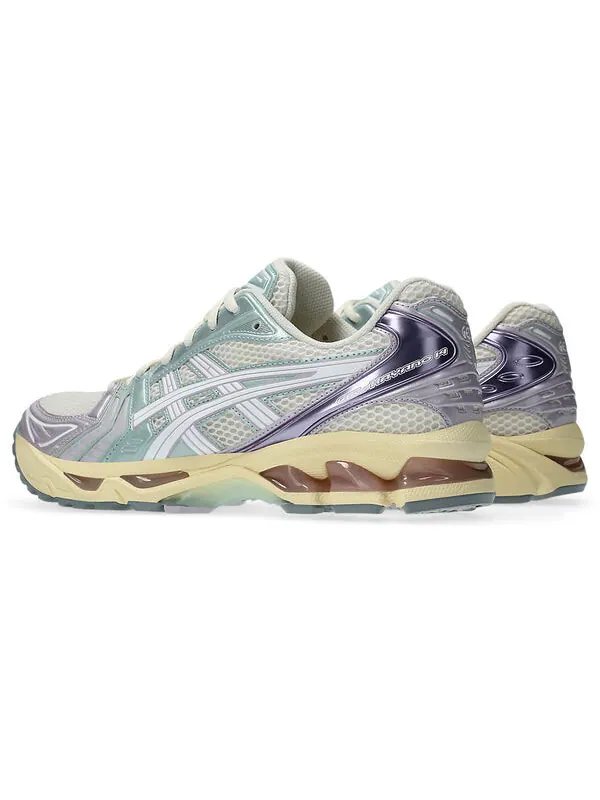 Кроссовки гель каяно 14 Asics — изображение 4 из 4, кремовый/фиолетовый